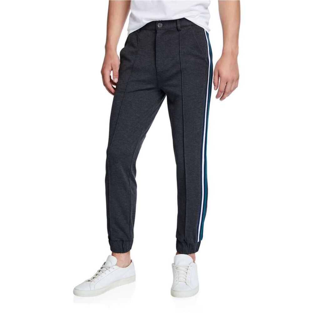 Elevenparis Mens Side Stripe Tapered Relaxed Jogger Athletic Pants, NWT